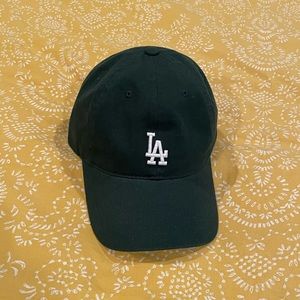MLB hunter green dad baseball cap with mini logo
